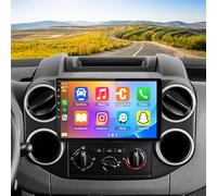 4+64G 2 Din Android 13 Autoradio Multimédia avec sans Fil CarPlay Android Auto pour Citroen Berlingo 2 2008-2019 Peugeot Partner, 10,1 Pouces écran Tactile Radio Stéréo avec navi GPS SWC Dab+ FM