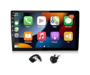4+64G 2 Din Android 13 Autoradio Multimédia avec sans Fil CarPlay Android Auto pour Citroën Berlingo 2 2008-2019 Peugeot Partner, 10,1 Pouces écran Tactile Radio Stéréo avec navi GPS SWC Dab+ FM