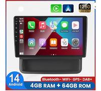 4+64G 2 Din Android 14 Autoradio Multimédia avec sans Fil CarPlay Android Auto pour Vauxhall Vivaro Renault Traffic 2010-2014, 10 Pouces écran Tactile Radio Stéréo avec Navigation GPS SWC MirrorLink