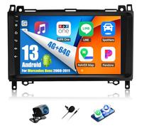 4+64G Android 13 Autoradio pour Mercedes-Benz Sprinter B200 W906 W639 Classe A/B W169 W245 2008-2011 avec CarPlay Android Auto sans Fil, 9“ Écran Tactile avec GPS WiFi BT FM RDS EQ SWC Caméra Arrière