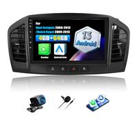 4+64G Android 13 Autoradio pour Opel Insignia 2008-2013/Buick Regal 2009-2013 avec CarPlay Android Auto sans Fil, 9“ Écran Tactile avec GPS WiFi Lien Miroir Bluetooth FM RDS EQ SWC Caméra Arrière