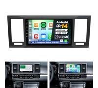 4+64G Android 14 Autoradio pour VW T6 Transporter Multivan 2016-2022 avec Carplay Android Auto, avec 9 Pouces IPS Écran Tactile GPS WiFi Lien Miroir Bluetooth EQ FM/RDS SWC Caméra de recul AHD
