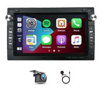 4+64G Android 15 Doppel Din Autoradio pour VW Passat B5 2001-2005, 7 inch IPS Touchscreen Autotradio avec Wireless Carplay Android Auto Navi Head Unit avec Bluetooth WiFi caméra de recul FM/RDS