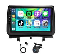4+64G Android 15 Double DIN Autoradio pour Renault Clio 3 2005-2014, 9 inch Touchscreen Autoradio avec Wireless Carplay Android Auto 8 Core avec GPS WiFi FM/RDS 32EQ Dab SWC caméra de recul