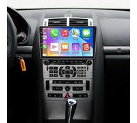 4+64G Android/iOS Autoradio 2 Din avec Carplay sans Fil Android Auto Compatible avec Peugeot 407 2004-2008, Radio Voitures Ecran Tactile 9" Bluetooth Navigation GPS HiFi FM WiFi Caméra Recul