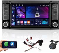 4+64G Autoradio Android Pour Vw Touareg/Transporter T5 Multivan Avec Sans Fil Carplay Android Auto, 7 Pouces Poste Radio De Voiture Avec Bluetooth Wifi Mirror Link Gps Fm Rds Dsp Swc Mic Cam[Z1182]