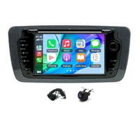 4+64G Autoradio pour Seat Ibiza 6J 2008-2013 avec Wireless Carplay Android Auto, 7" Touchscreen Android 14 Double Din Car Radio GPS Bluetooth caméra de recul FM/RDS SWC Mirror Link WiFi