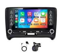 4+64G Double DIN Autoradio pour Audi TT MK2 2006-2014, 7 inch Android 14 Touch Screen GPS Navigation Head Unit for TT MK2 avec Wireless Carplay Android Auto Bluetooth AHD caméra de recul FM/RDS SWC