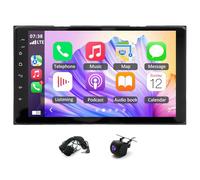 4+64G Double Din Autoradio pour Toyota Corolla 2016-2023 avec Wireless Carplay Android Auto, 9 inch Touchscreen Android 14 Car Radio GPS Bluetooth caméra de recul FM/RDS Mirror Link