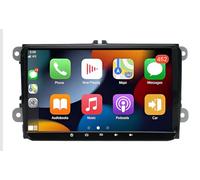4+64G Double Din Autoradio pour VW Tiguan 2003-2014, 9 inch Touch Screen Head Unit GPS Navi Bluetooth Radio with Wireless Carplay Android Backup Camera WiFi FM/RDS Mirror Link SWC