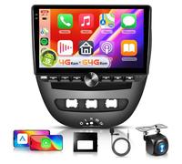【4+64G】 Hodozzy Autoradio Carplay pour Toyota Aygo/Peugeot 107/Citroen C1 2005-2014 avec Port USB/Bouton,Écran in-Cell 10 Pouces mit Android Auto/DSP/WiFi/GPS/RDS/FM/Bluetooth