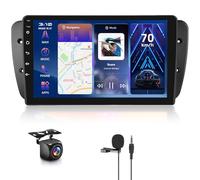 【4+64G】 Hodozzy Carplay Autoradio pour Seat Ibiza 2009-2013, 9 Pouce Touchsreen avec Android Auto/EQ/Mirror Link/WiFi/GPS/RDS/FM/Bluetooth 5.0/USB+Canbus