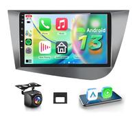 【4+64G】 Hodozzy Carplay Autoradio pour Seat Leon 2005-2012, 9 Pouce Touchsreen avec Android Auto/EQ/Mirror Link/WiFi/GPS/RDS/FM/Bluetooth 5.0/USB+Canbus