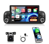 4+64G Motorsi Autoradio pour Fiat Panda 2013-2020 avec Carplay sans Fil Android Auto Navigation Écran Tactile 7 Pouces Bluetooth/WiFi/FM/RDS/GPS Navigation/SWC/HiFi/Canbus+Caméra arrière AHD