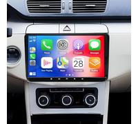4+64GAndroid 14 Autoradio pour Passat B7 2010-2014, Passat B6 2005-2010 Touch Screen Head Unit GPS Navi Bluetooth Double Din Radio with Wireless Carplay Android caméra de recul WiFi FM/RDS Mirror Link