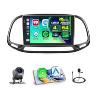 4+64GB Android 15 Autoradio pour Fiat Doblo/Yeni Kasa 2015 Wireless Carplay Android Auto,9" Touch Screen Poste Radio Voiture Bluetooth, GPS, Caméra de Recul, FM RDS