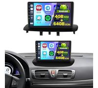4+64GB Android Autoradio Wireless Carplay pour Renault Megane 3 2009-2014, Écran Tactile 9 Pouces Poste Radio Voiture avec Android Auto, DSP, GPS, Bluetooth5.0, FM/RDS, Caméra de Recul