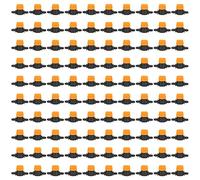 4/7 Barb Valve 100Pcs | POM Material Drip Irrigation Valve for Garden/Greenhouse/Lawn | Through Type Misting Tube Valve for Seeding & Cultivation