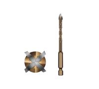 4/7 outils de perçage for béton 5/6/8-12mm | Jeu de forets excentriques à quatre cannelures en dents de scie, qualité industrielle(5mm)