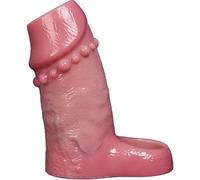 4.72 "Silicone Mâle Agrandir Le Manchon De Pénis Avec Anneau Pénien Granule De Stimulation Du Point G Manchon Pénien Extenseur De Pénis Réutilisable Jouets Sexuels (Red)