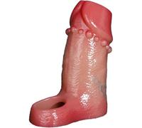 4.72 "Silicone Mâle Agrandir Le Manchon De Pénis Avec Anneau Pénien Granule De Stimulation Du Point G Manchon Pénien Extenseur De Pénis Réutilisable Jouets Sexuels (Flesh Color)