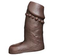 4.72 "Silicone Mâle Agrandir Le Manchon De Pénis Avec Anneau Pénien Granule De Stimulation Du Point G Manchon Pénien Extenseur De Pénis Réutilisable Jouets Sexuels (Brown)