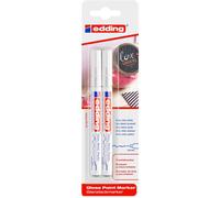 [4-780-2-1049] edding Marqueur Peinture brillante 780 blister de 2 blanc 0,8 mm