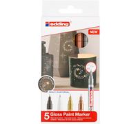[4-780-5-999] edding Marqueur Peinture brillante 780 Etui de 5 Assortis métal...