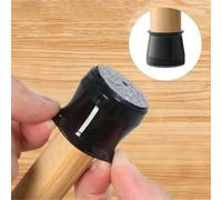 4/8/12/16/24 pièces Protecteurs de sol pour pieds de chaise ronds - Contre les rayures, housses de chaise, glissement en douceur - Construction en silicone durable, tampons en feutre doux pour un cont