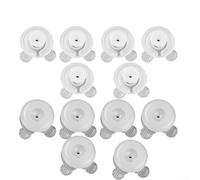 4/8/12/20 clips de housse de couette pour literie - Attaches de couette en plastique blanc pour sécuriser l'intérieur de la housse de couette, plus de déplacement, 3,5 x 3,5 cm (12 pièces)