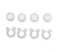 4/8/12/20 clips de housse de couette pour literie - Attaches de couette en plastique blanc pour sécuriser la couette à l'intérieur de la housse de couette, plus de déplacement, 3,5 x 3,5 cm (4 pièces)
