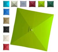4/8 Baleines Auvent De Remplacement Pour Parasol 300×300cm 250x250cm 200x200cm, Toile De Rechange Carré Pour Cour, Housse Pour Parapluie Non Déporté(Army green,3x3m/9.8ftx9.8ft)
