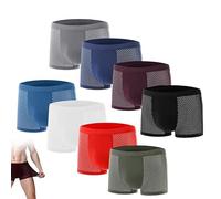 4/8 pcs Boxhero Boxer en Fibre de Bambou, Boxer en Fibre de Bambou, Box Hero Boxer en Bambou pour Un Confort Toute la journée sous-vêtements pour Hommes Boxer en Bambou (8pcs-A, 5XL(80-90KG))