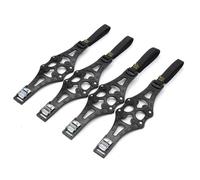 4/8 pièces chaîne antidérapante de voiture à usage général pneus boue neige universel antidérapant épaissi roue élargie camion d'hiver(Black 4pcs)