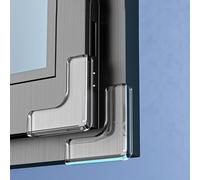 4/8 Pièces de Protection Coin de Table Bébé,Protecteur Angle de Fenêtre,Corner Protectors for Furniture,Gardez la Sécurité des Enfants,N'affectent pas la Fermeture des Fenêtres,Auto - Adhésif