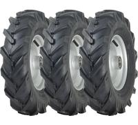 4.80/4.00-8 Open Centre Wheel Cleated Rotovator Rim 25mm Ball Bearing (Set of 3)