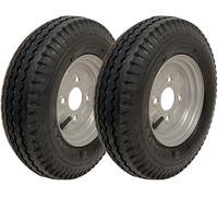 4.80/4.00-8 road legal high speed wheels 338kgs, 400 8 6ply 100mm PCD - set of 2