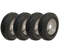 4.80/4.00-8 Roues de remorque 6ply High Speed Legal 100mm PCD Steel Rim (Set of 4)