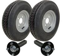 4.80/4.00x8 Trailer Kit 6ply Wheels P811 4/100mm PCD Hub & Stub axles 690kgs