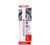 [4-8050-1-4049] edding Marqueur Spécial Pneu Caoutchouc 8050 Blanc Pointe Ron...