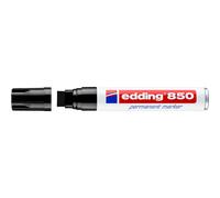 [4-850-001] edding Marqueur Permanent 850 Noir Pointe Large Biseautée 5-15 mm