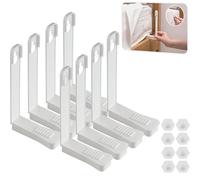 4/8pcs Attaches pour draps de lit et Matelas Fixation Ferme et serrée Installation Facile (8, Blanc)