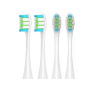 4/8pcs Replacement Brush Heads ，Compatible For Oclean ，X/X PRO/ Z1/ F1/ One/Air 2 /SE Sonic Electric Toothbrush DuPont Soft Bristle Nozzles(White-4pcs)