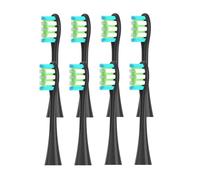 4/8pcs Replacement Brush Heads ，Compatible For Oclean ，X/X PRO/ Z1/ F1/ One/Air 2 /SE Sonic Electric Toothbrush DuPont Soft Bristle Nozzles(Black-8pcs)