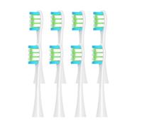 4/8pcs Replacement Brush Heads ，Compatible For Oclean ，X/X PRO/ Z1/ F1/ One/Air 2 /SE Sonic Electric Toothbrush DuPont Soft Bristle Nozzles(White-8pcs)