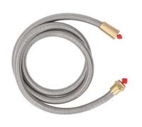 4,9 Pieds Iversal Douche de Douche à l'épreuve de la Taillage en Acier Stainl Ible avec Installation Facile (Cuivre et acier inoxydable)