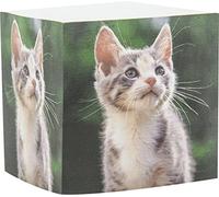 4 A Sticky Memo Cube, 7,3 x 7,3 cm, notes Cube avec chat à motif imprimé sur les quatre côtés, environ 580 feuilles/Cube, 1 Cube/Lot, 4 A SMC 436