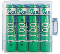 TKA 4 accumulateurs AAA Nimh avec boîtier de rangement - 1100 mAh
