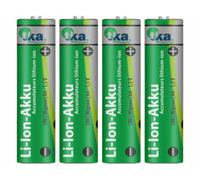 4 accus lithium-ion AA 2000 mAh TKA