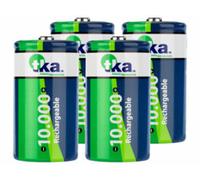 4 accus Nimh type D - 10000 mAh TKA